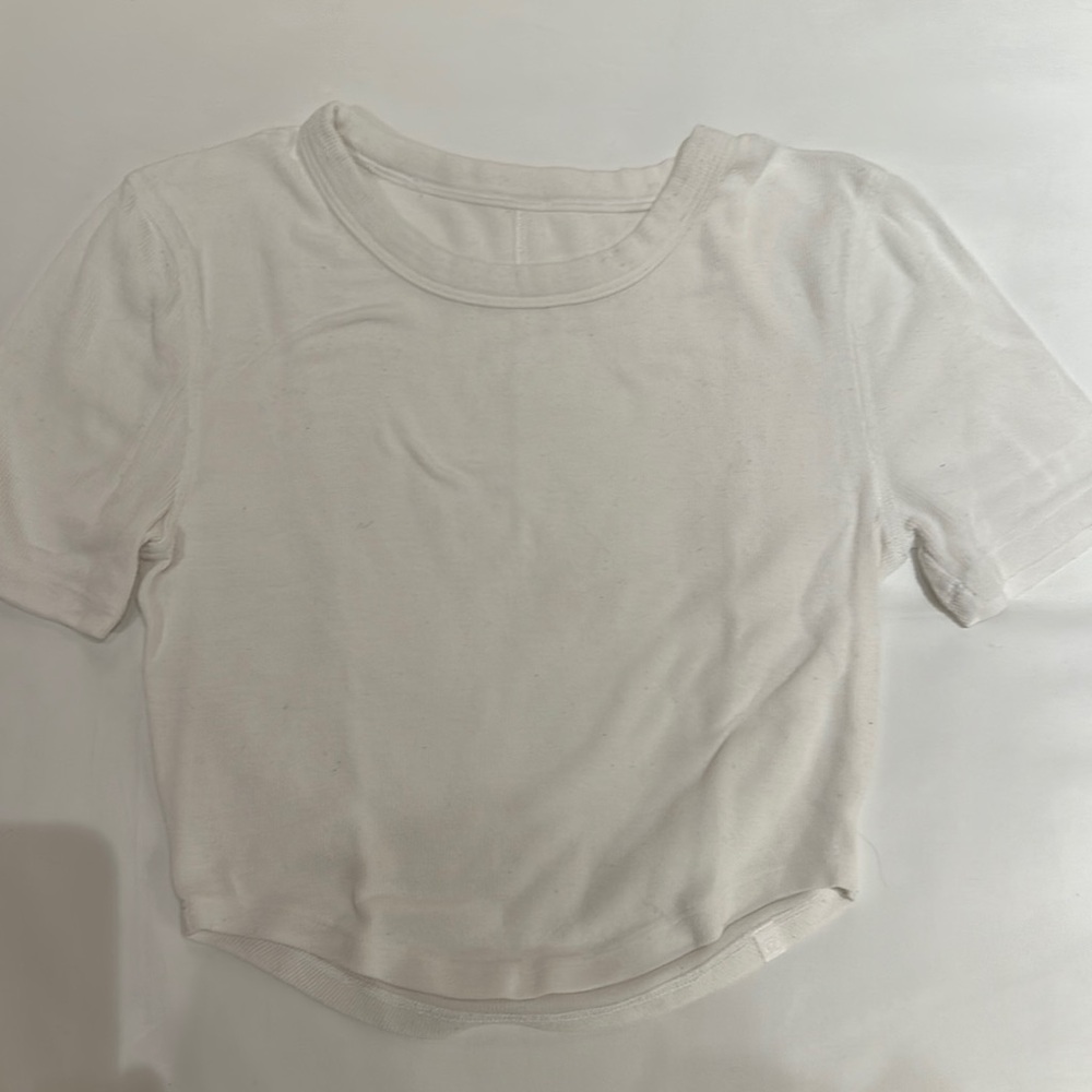 lululemon athletica White Crop Top